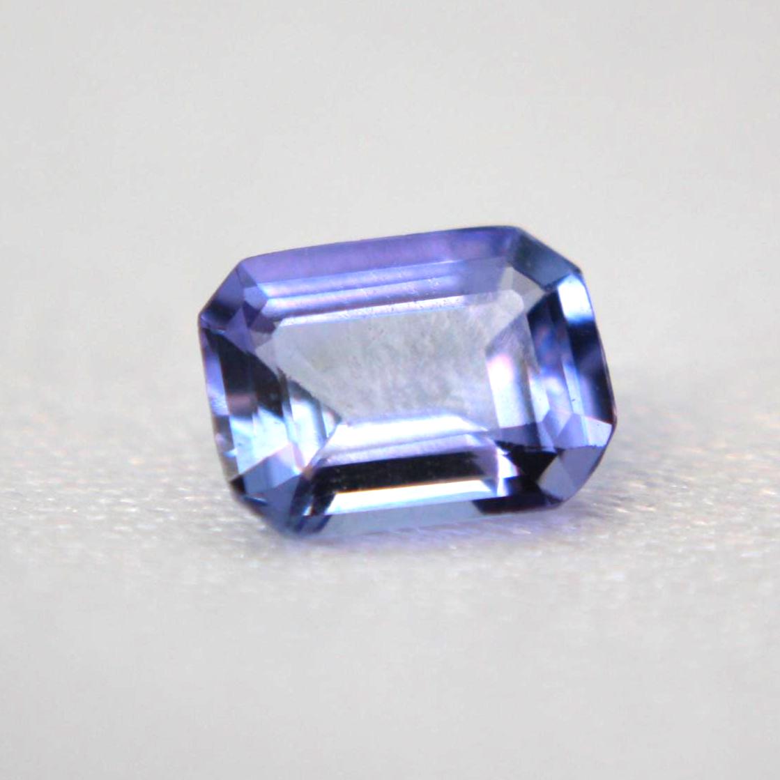 Natural Tanzanite Gemstone | 1.26 Ct Emerald Cut Blue Violet (IGI Certified)
