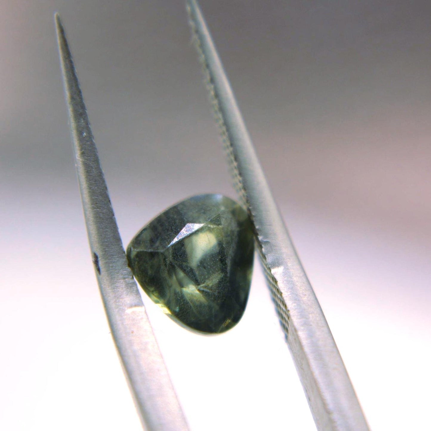 1.52 Ct Unheated Green Sapphire | Certified Natural Bluish Green Sapphire | Pear Cut Loose Gemstone | September Birthstone