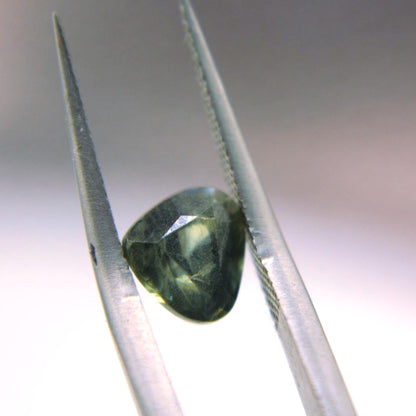 1.52 Ct Unheated Green Sapphire | Certified Natural Bluish Green Sapphire | Pear Cut Loose Gemstone | September Birthstone