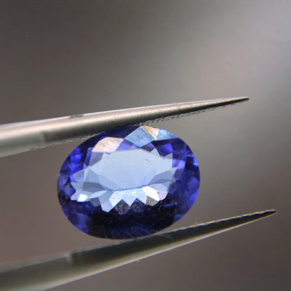 2.15 Ct Natural Tanzanite | Certified Blue Violet Tanzanite | Oval Cut Loose Gemstone | December Birthstone