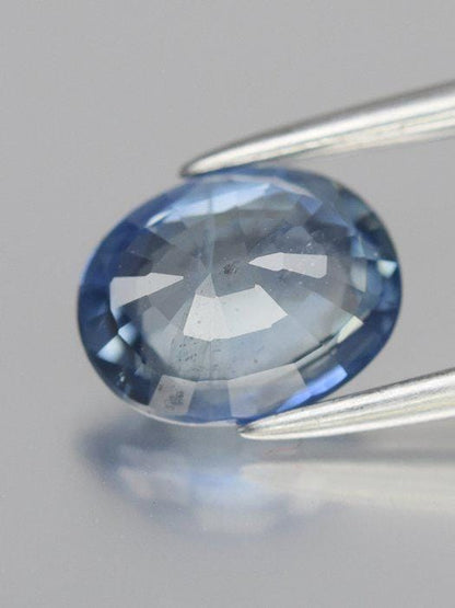 1.31 Ct Blue Sapphire | Certified Natural Sapphire | Oval Cut Loose Gemstone | Light Blue Sapphire for Custom Jewelry