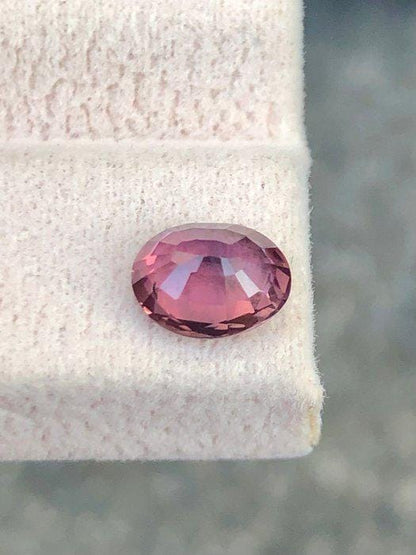 1.59 Ct Pink Sapphire | Natural Purplish Pink Sapphire | Certified Loose Sapphire | Oval Cut Gemstone | September Birthstone