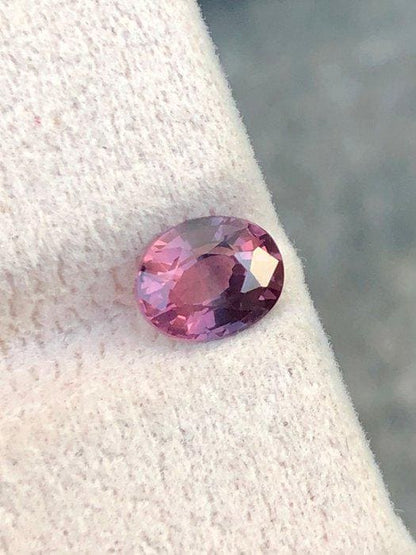1.59 Ct Pink Sapphire | Natural Purplish Pink Sapphire | Certified Loose Sapphire | Oval Cut Gemstone | September Birthstone