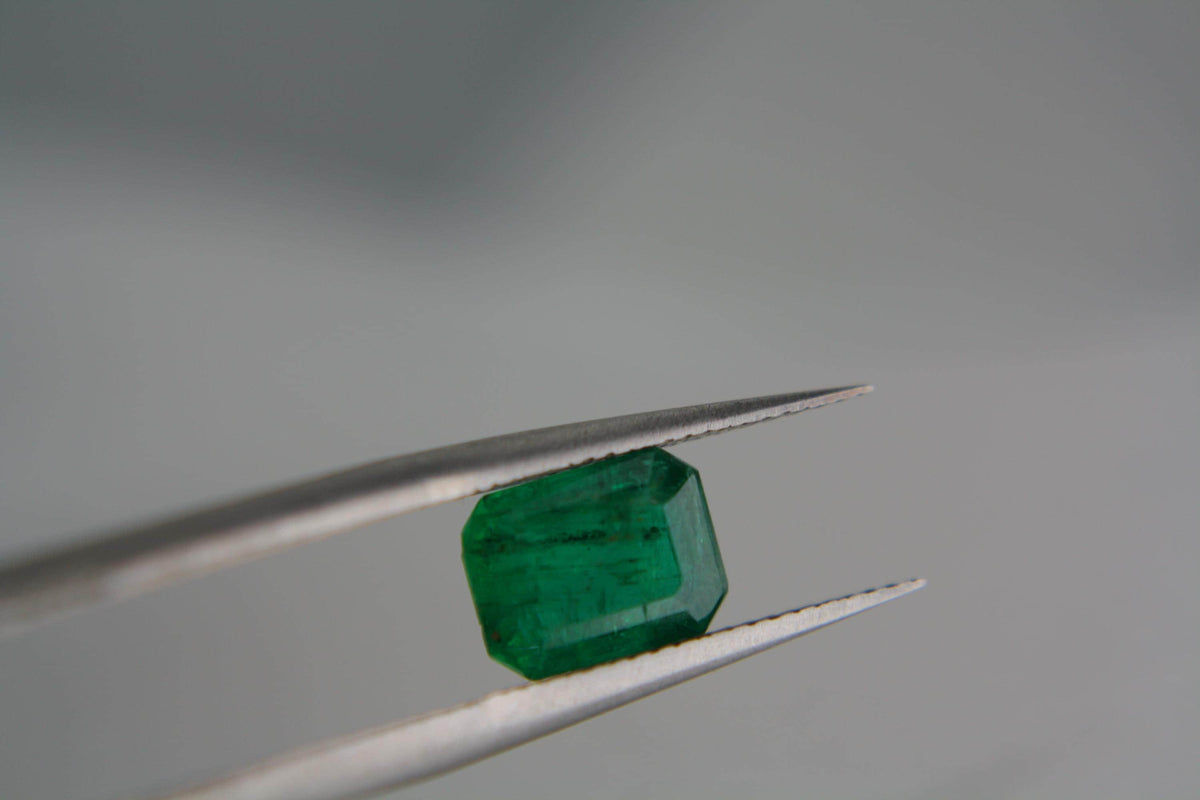 Certified Natural Emerald Gemstone | 1.41 Ct Octagon Cut Green Beryl (May Birthstone)