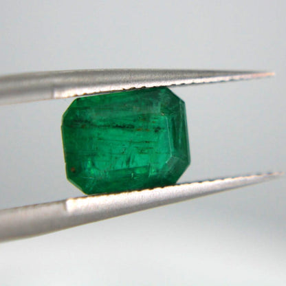 Certified Natural Emerald Gemstone | 1.41 Ct Octagon Cut Green Beryl (May Birthstone)