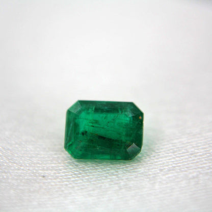 Certified Natural Emerald Gemstone | 1.41 Ct Octagon Cut Green Beryl (May Birthstone)