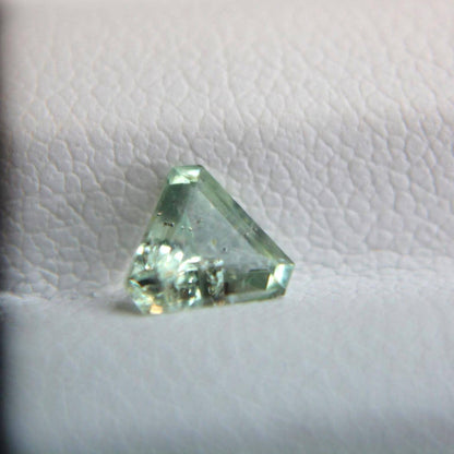 Unheated Montana Sapphire 0.45ct Trillion Cut Green Gemstone