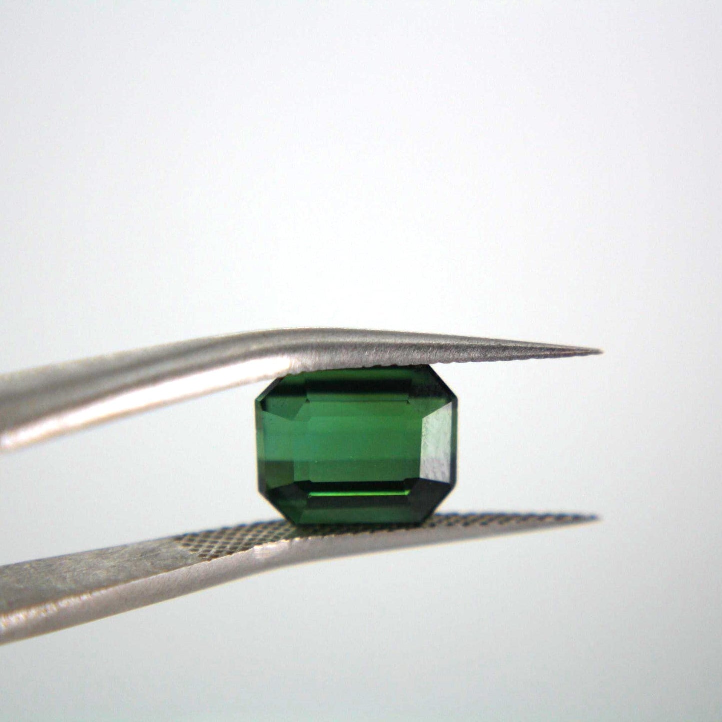 Natural Green Tourmaline Gemstone | 2.90 Ct Emerald Cut Certified Elbaite Loose Stone