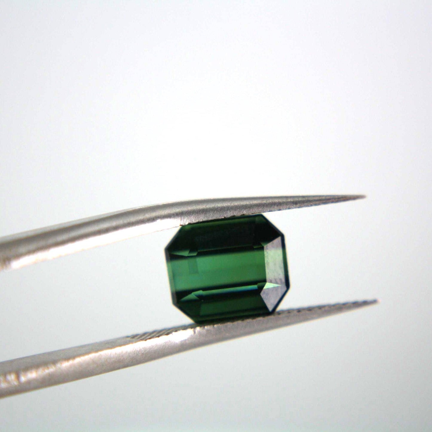 Natural Green Tourmaline Gemstone | 2.90 Ct Emerald Cut Certified Elbaite Loose Stone
