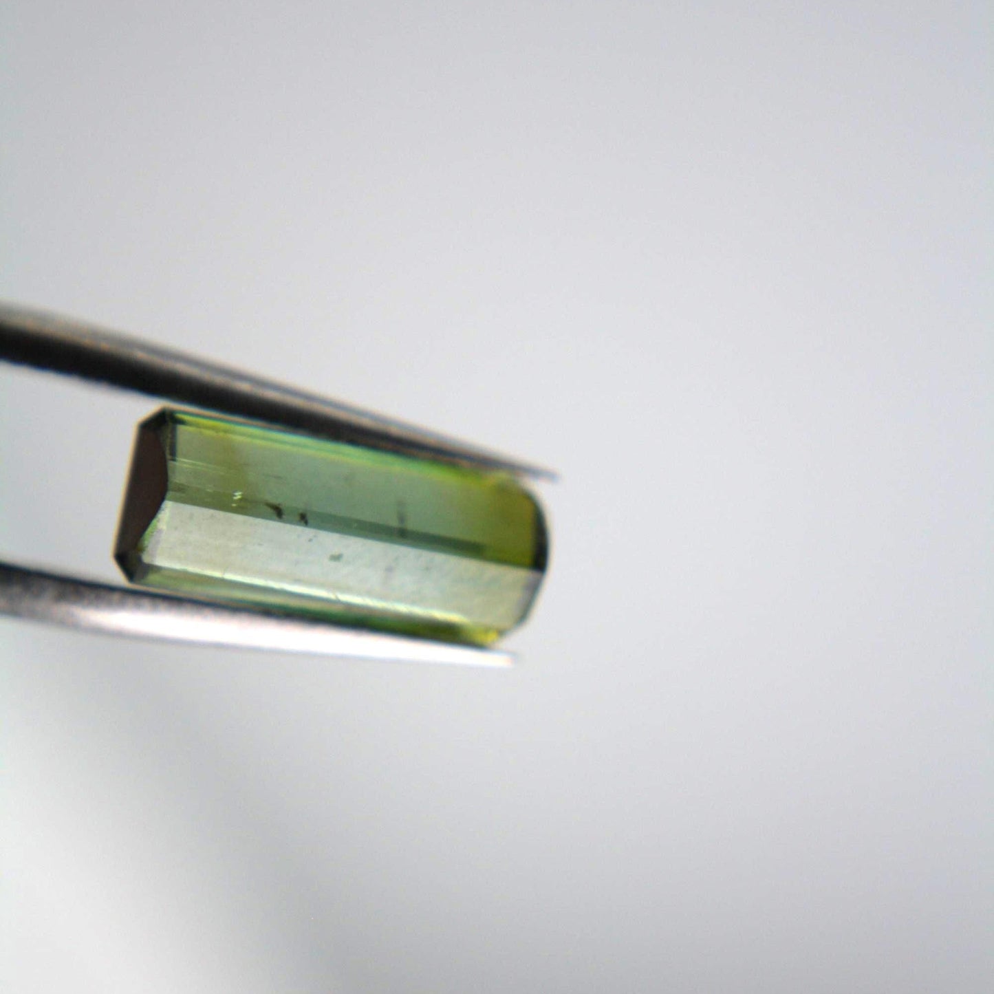 Natural Green-Blue Bi-Color Tourmaline Verdelite 2.84 Ct Emerald Cut Certified Gemstone | Long Rectangular Tourmaline