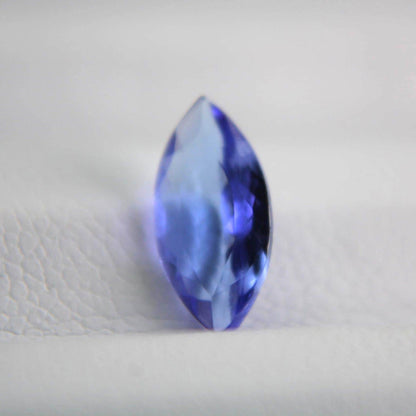 Natural Tanzanite 0.96 Ct Marquise Cut Gemstone | Intense Purplish Blue Zoisite | Certified Loose Gem