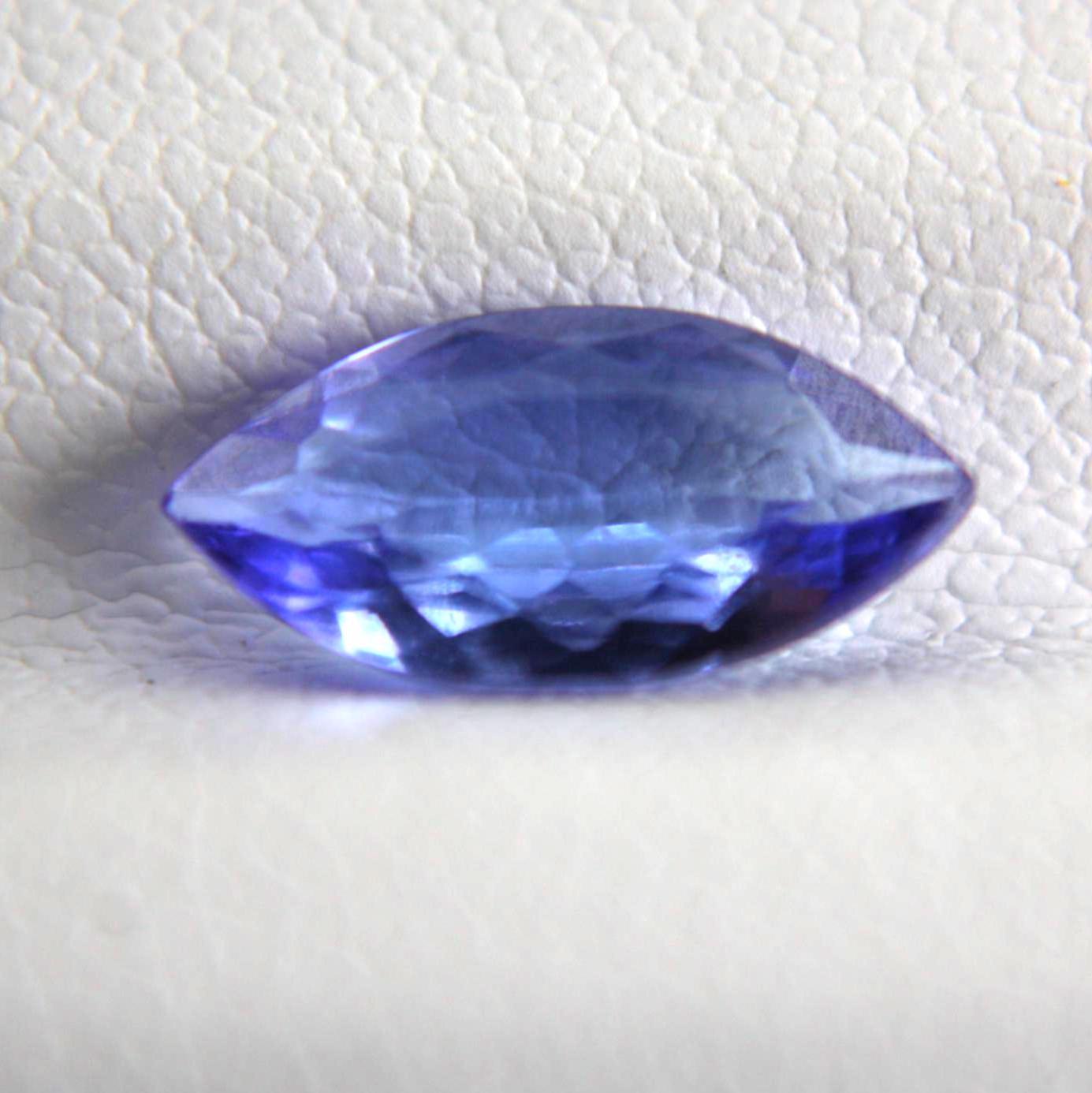 Natural Tanzanite 0.96 Ct Marquise Cut Gemstone | Intense Purplish Blue Zoisite | Certified Loose Gem
