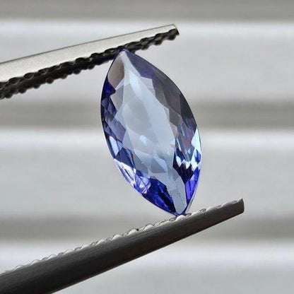 Natural Tanzanite 0.96 Ct Marquise Cut Gemstone | Intense Purplish Blue Zoisite | Certified Loose Gem