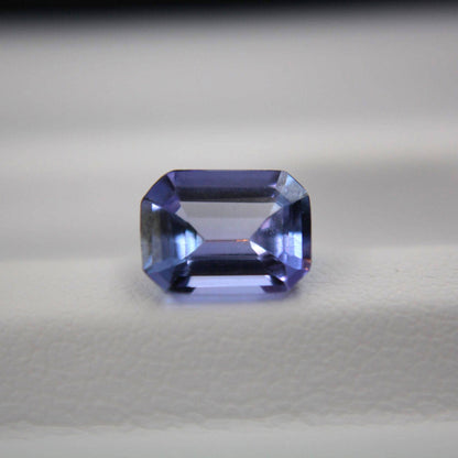 Natural Tanzanite Gemstone | 1.26 Ct Emerald Cut Blue Violet (IGI Certified)
