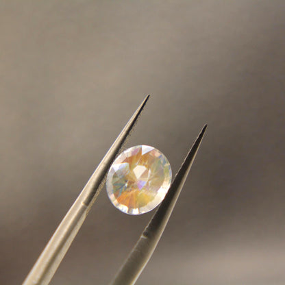 Natural Rainbow Moonstone Oval Gemstone | Certified Labradorite Loose Gem 1.63 Ct