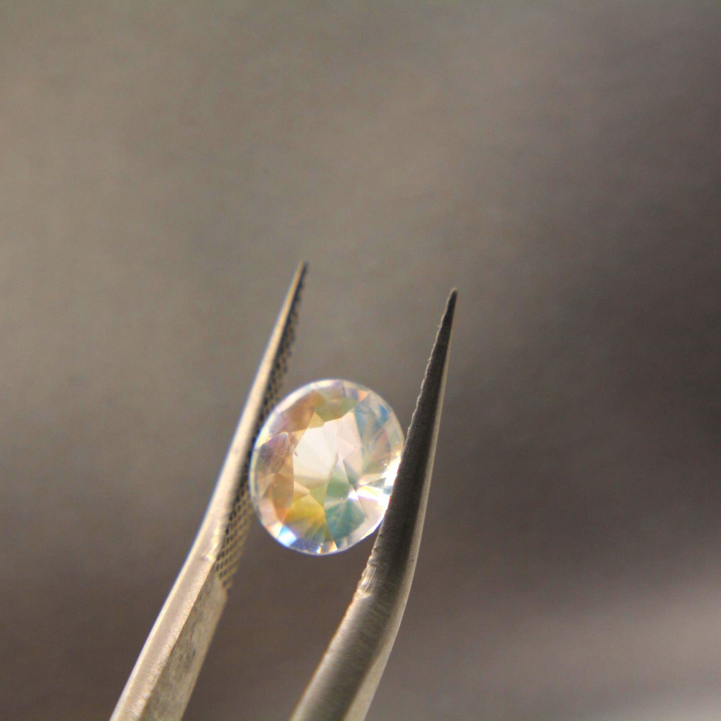 Natural Rainbow Moonstone Oval Gemstone | Certified Labradorite Loose Gem 1.63 Ct
