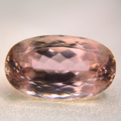 Natural Kunzite Gemstone | 23 Ct Oval Cut Blush Pink Spodumene for Jewelry