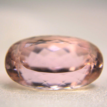 Natural Kunzite Gemstone | 23 Ct Oval Cut Blush Pink Spodumene for Jewelry