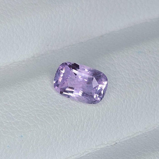 1.00 Ct Certified Purple Sapphire | Unheated Natural Sapphire | Cushion Cut Lavender Sapphire