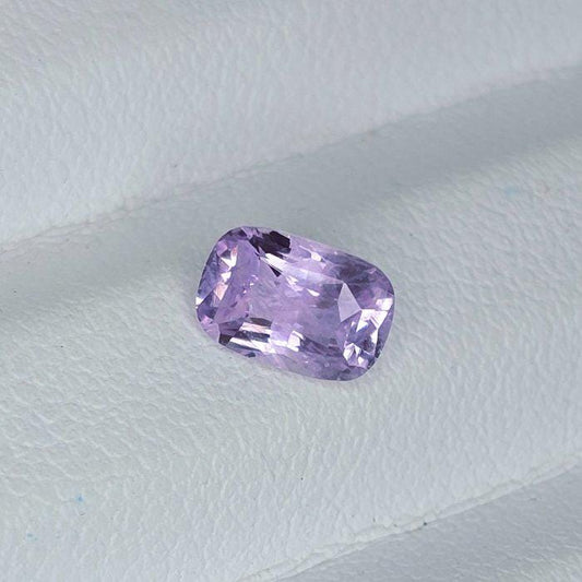 1.00 Ct Cushion Cut Unheated Purple Sapphire | IGI Certified Lavender Gemstone