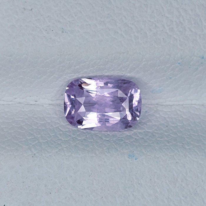 1.00 Ct Cushion Cut Unheated Purple Sapphire | IGI Certified Lavender Gemstone