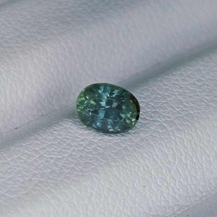 IGI Certified Greenish Blue Sapphire 0.81 Ct | Natural Heated Sapphire | Teal Sapphire | Oval Cut Loose Gemstone