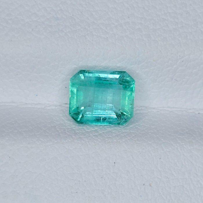 IGI Certified Natural Emerald Gemstone | 1.04 Ct Emerald Cut Green Beryl May Birthstone