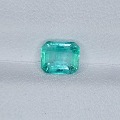 IGI Certified Natural Emerald Gemstone | 1.04 Ct Emerald Cut Green Beryl May Birthstone