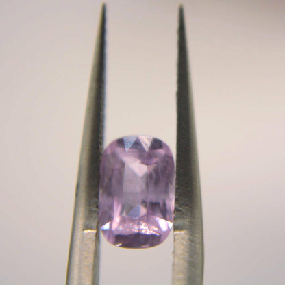 1.00 Ct Cushion Cut Unheated Purple Sapphire | IGI Certified Lavender Gemstone