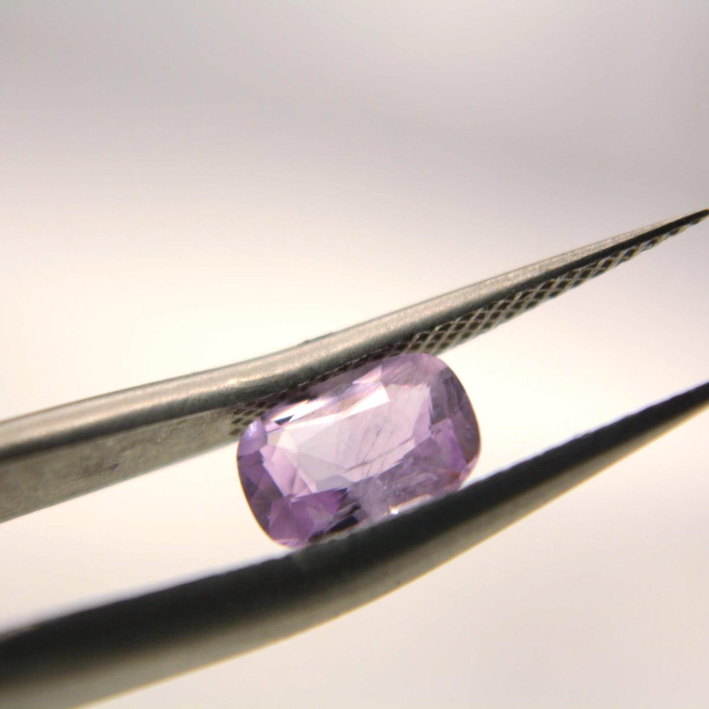 1.00 Ct Cushion Cut Unheated Purple Sapphire | IGI Certified Lavender Gemstone