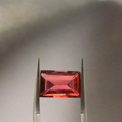 2.91 Ct Pink Tourmaline | Certified Natural Rubellite Tourmaline | Emerald Cut Loose Gemstone | Vibrant Pink Tourmaline for Custom Jewelry