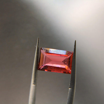 2.91 Ct Pink Tourmaline | Certified Natural Rubellite Tourmaline | Emerald Cut Loose Gemstone | Vibrant Pink Tourmaline for Custom Jewelry