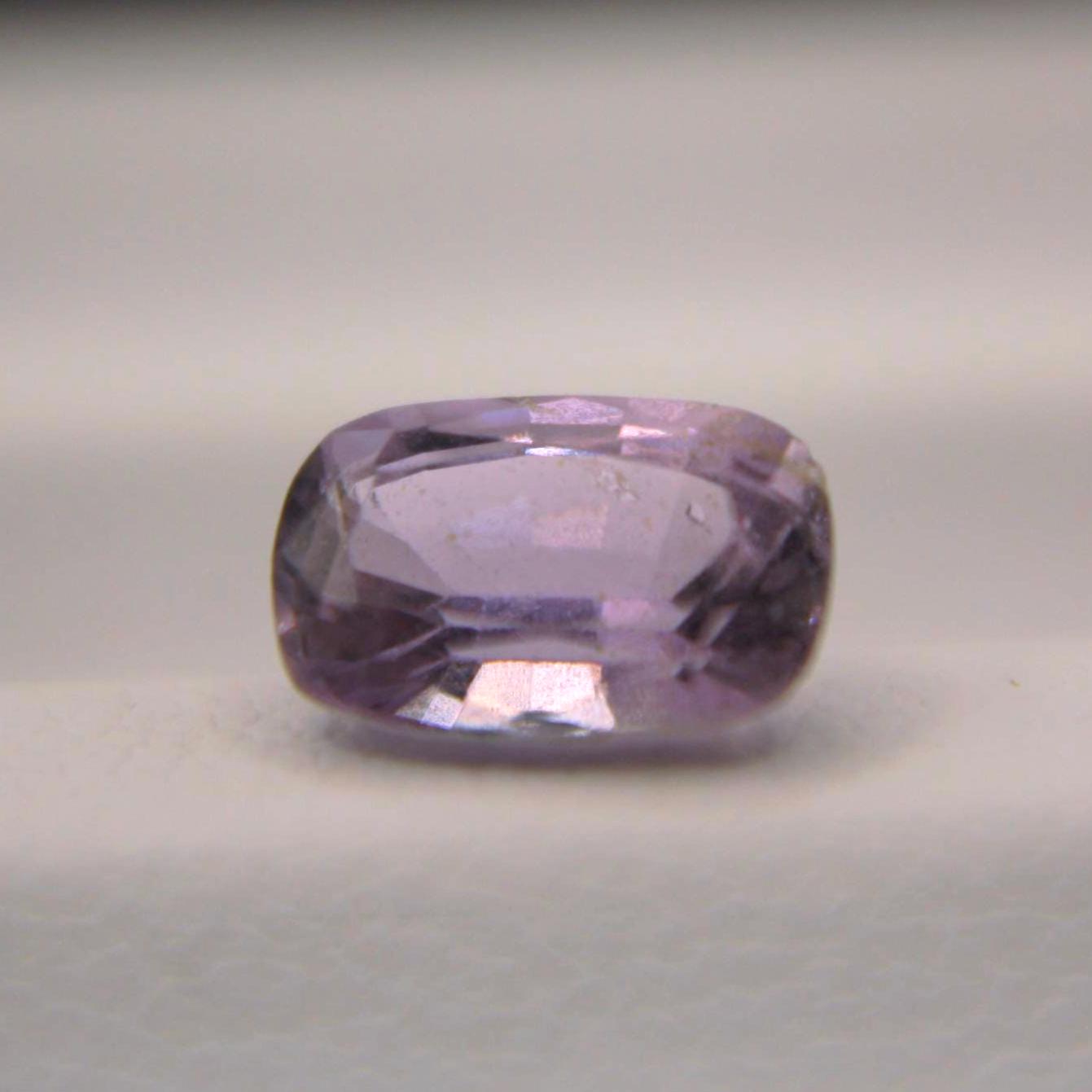Natural Pinkish Purple Cushion Sapphire | Unheated 1.03 Ct Certified Loose Gemstone