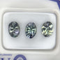 Certified Bi-Color Tanzanite Gemstones | 2.45 TCW Matched Oval Set
