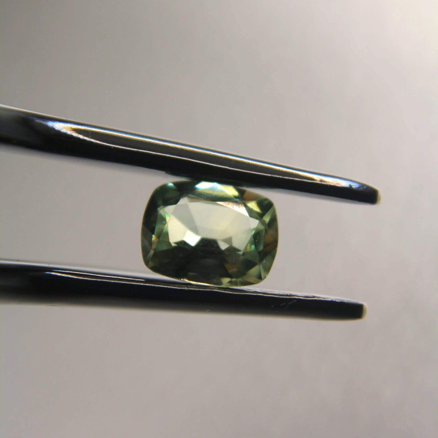 1.05 Ct Natural Montana Sapphire | Hand Mined & Faceted Teal Green Cushion Cut Loose Gemstone | Unheated Montana Sapphire | USA Mined