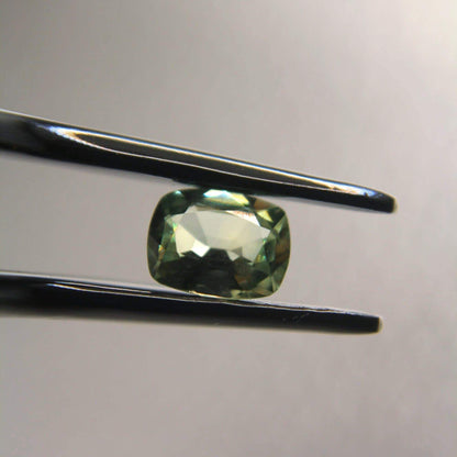 1.05 Ct Natural Montana Sapphire | Hand Mined & Faceted Teal Green Cushion Cut Loose Gemstone | Unheated Montana Sapphire | USA Mined