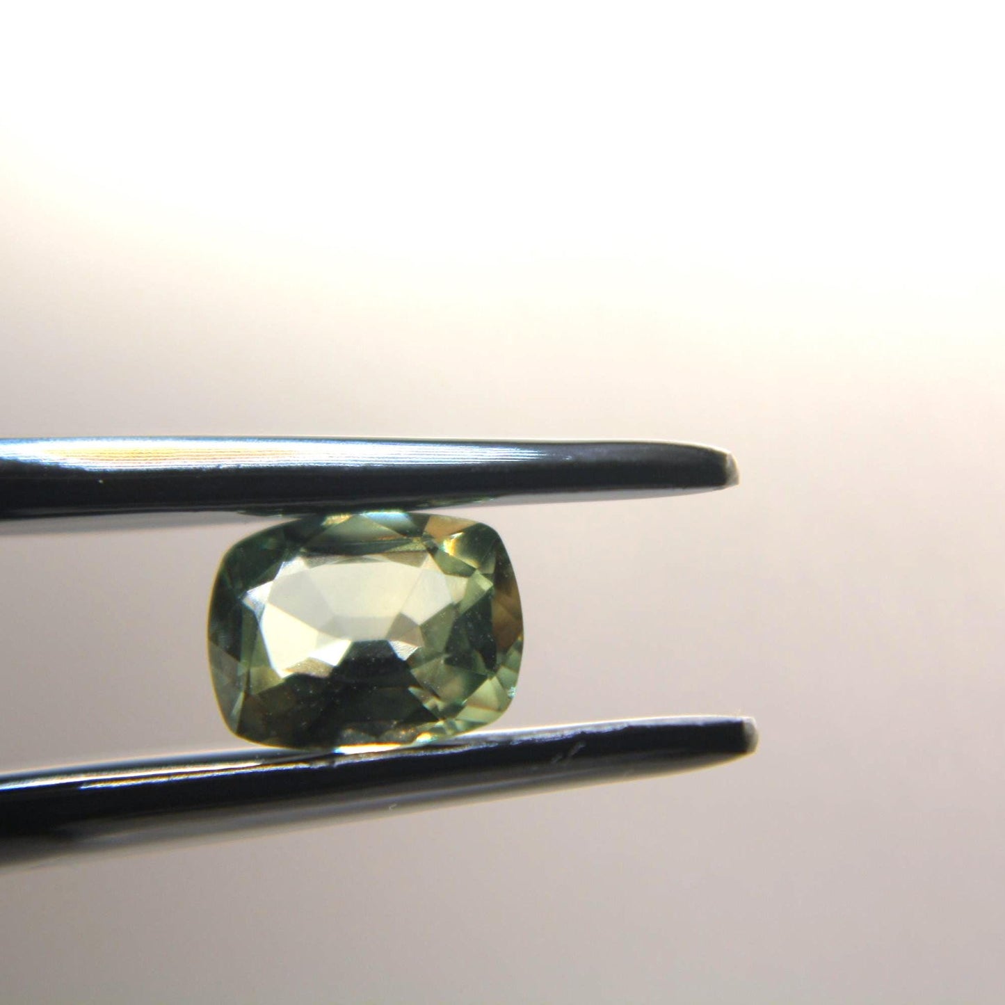 1.05 Ct Natural Montana Sapphire | Hand Mined & Faceted Teal Green Cushion Cut Loose Gemstone | Unheated Montana Sapphire | USA Mined