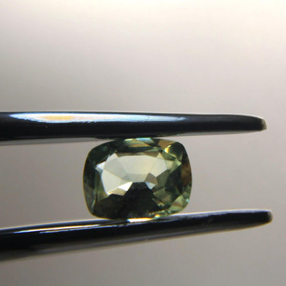 1.05 Ct Natural Montana Sapphire | Hand Mined & Faceted Teal Green Cushion Cut Loose Gemstone | Unheated Montana Sapphire | USA Mined