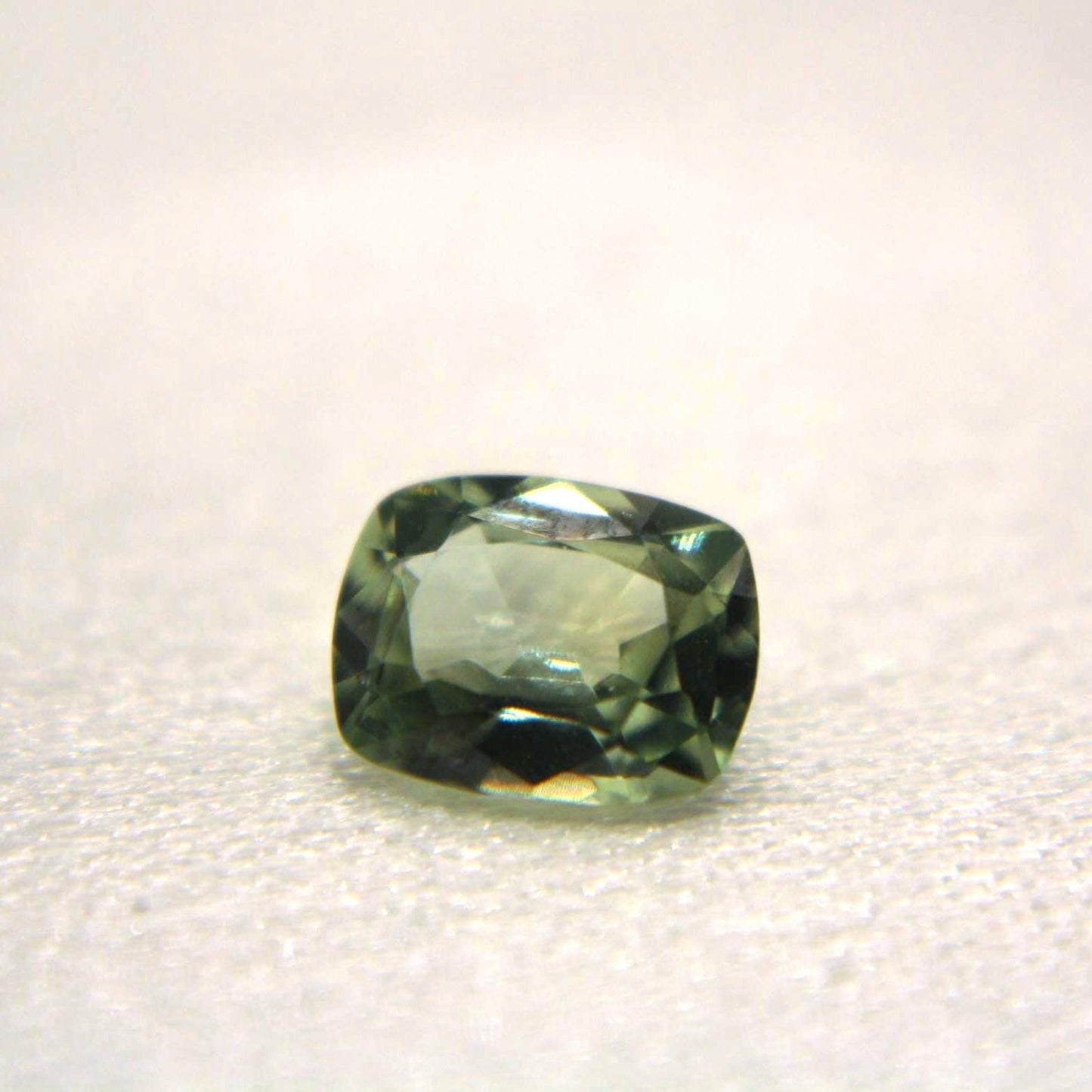 1.05 Ct Natural Montana Sapphire | Hand Mined & Faceted Teal Green Cushion Cut Loose Gemstone | Unheated Montana Sapphire | USA Mined