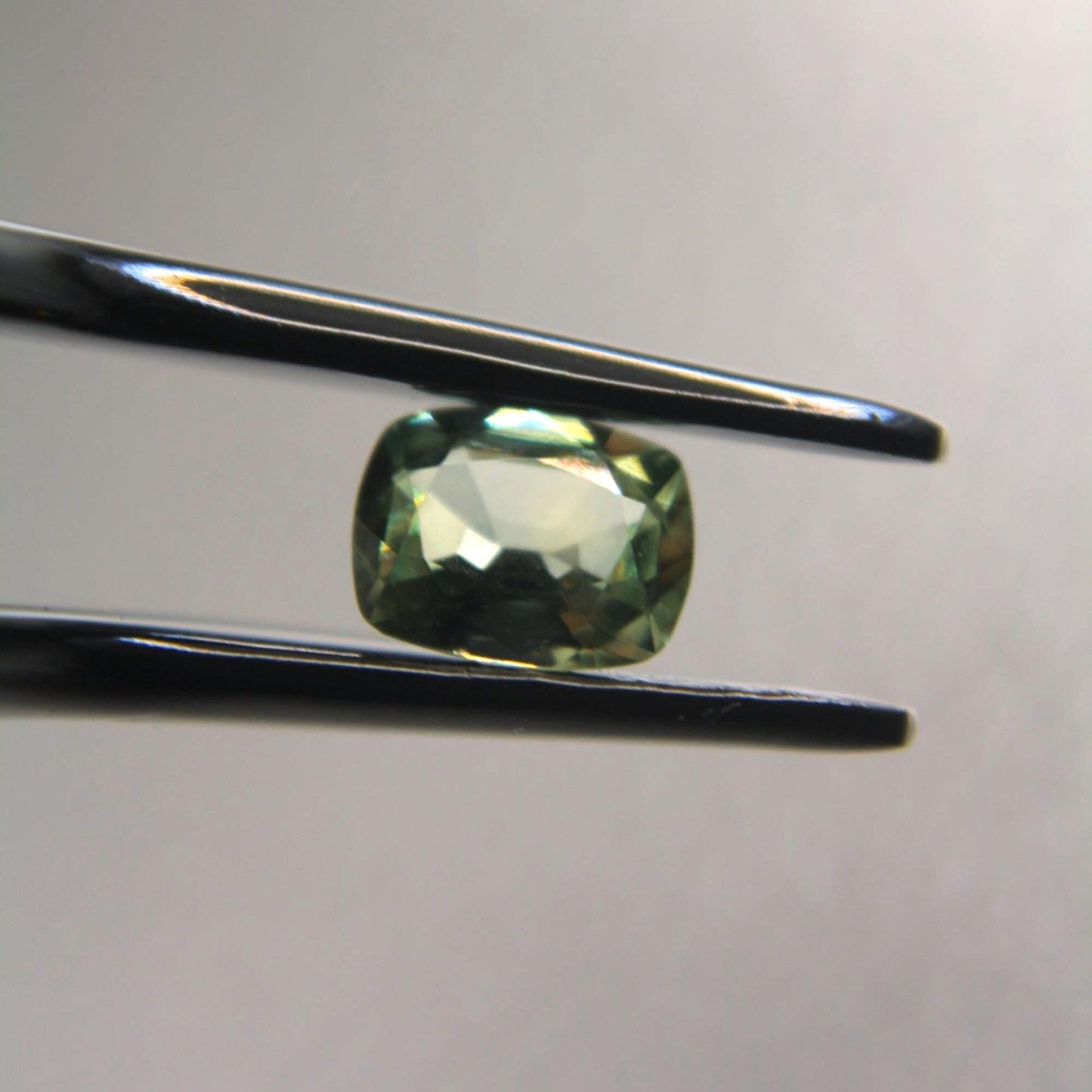 1.05 Ct Natural Montana Sapphire | Hand Mined & Faceted Teal Green Cushion Cut Loose Gemstone | Unheated Montana Sapphire | USA Mined