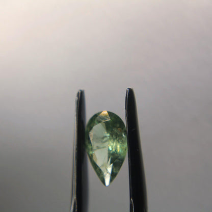 1.35 Ct Natural Montana Sapphire | Hand Mined Pear Cut Teal Green Loose Gemstone | Montana Mined Sapphire | September Birthstone