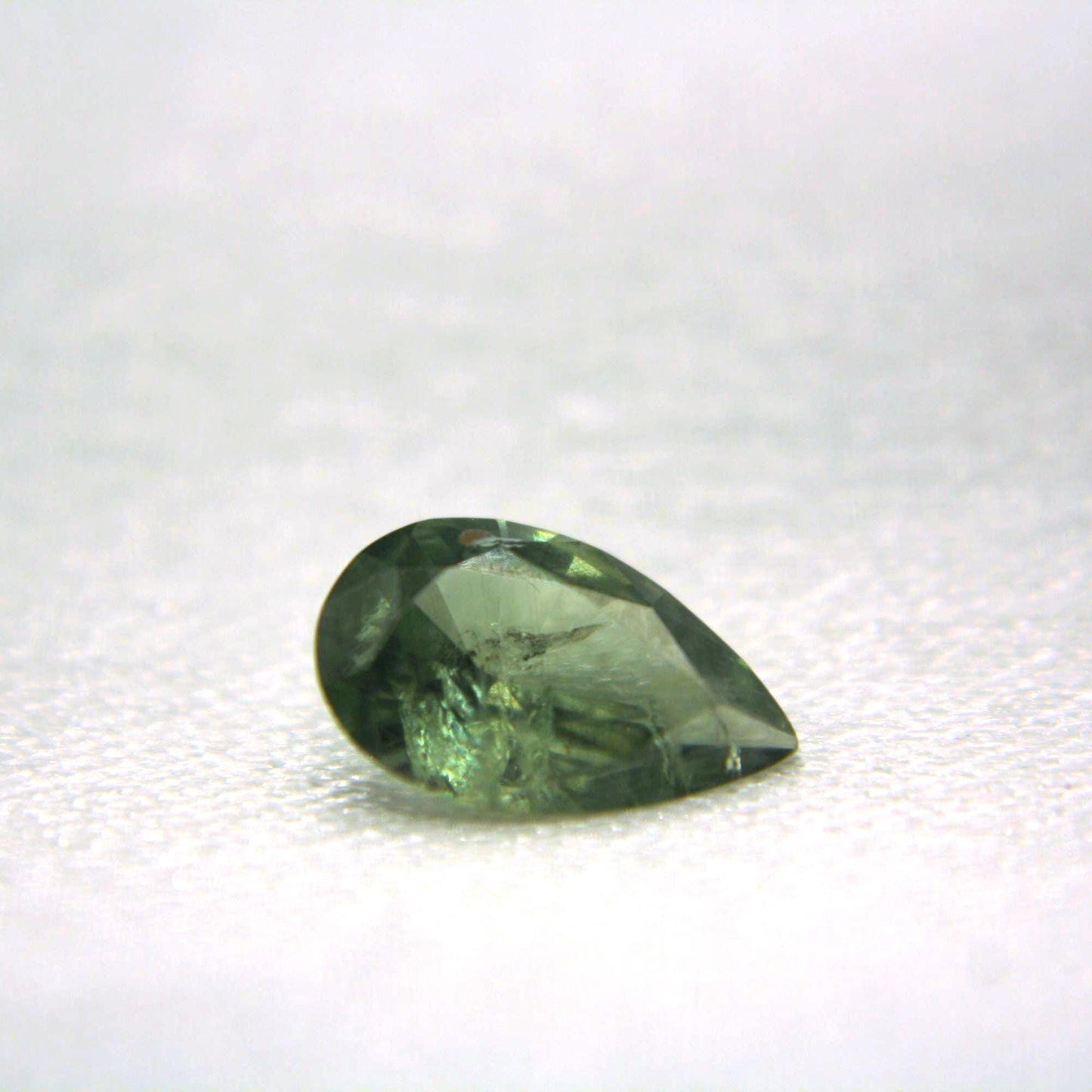 1.35 Ct Natural Montana Sapphire | Hand Mined Pear Cut Teal Green Loose Gemstone | Montana Mined Sapphire | September Birthstone