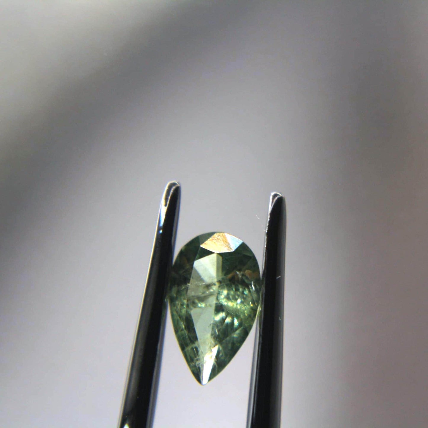 1.35 Ct Natural Montana Sapphire | Hand Mined Pear Cut Teal Green Loose Gemstone | Montana Mined Sapphire | September Birthstone