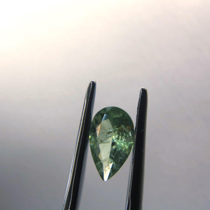 1.35 Ct Natural Montana Sapphire | Hand Mined Pear Cut Teal Green Loose Gemstone | Montana Mined Sapphire | September Birthstone