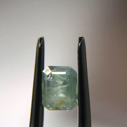 1.65 Ct Natural Montana Sapphire | Hand Mined Emerald Cut Light Blue Green Loose Gemstone | Montana Mined Sapphire | USA Gemstone