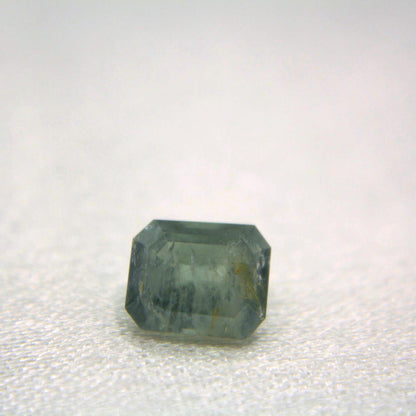 1.65 Ct Natural Montana Sapphire | Hand Mined Emerald Cut Light Blue Green Loose Gemstone | Montana Mined Sapphire | USA Gemstone