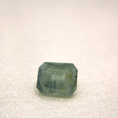 1.65 Ct Natural Montana Sapphire | Hand Mined Emerald Cut Light Blue Green Loose Gemstone | Montana Mined Sapphire | USA Gemstone