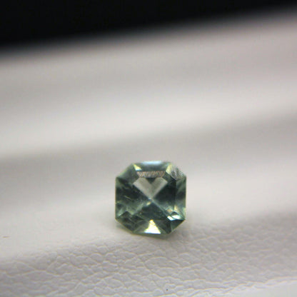 0.65 Ct Natural Montana Sapphire | Hand Mined Asscher Cut Blue Green Loose Gemstone | Montana Teal Sapphire | September Birthstone
