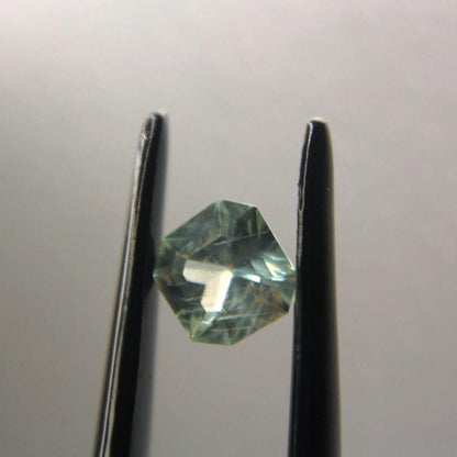0.65 Ct Natural Montana Sapphire | Hand Mined Asscher Cut Blue Green Loose Gemstone | Montana Teal Sapphire | September Birthstone
