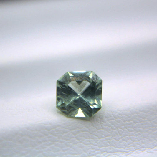 0.65 Ct Natural Montana Sapphire | Hand Mined Asscher Cut Blue Green Loose Gemstone | Montana Teal Sapphire | September Birthstone